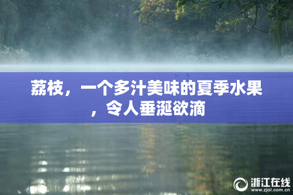 荔枝，一个多汁美味的夏季水果，令人垂涎欲滴