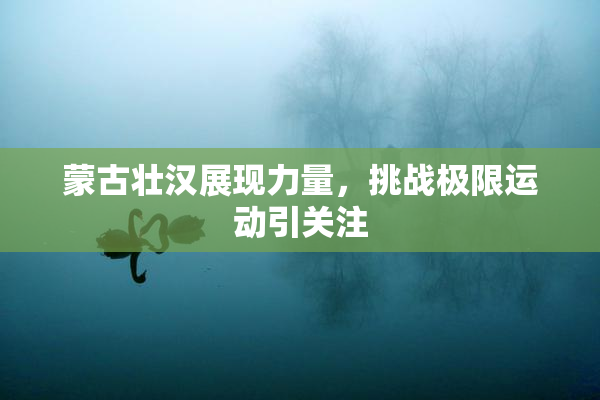 蒙古壮汉展现力量，挑战极限运动引关注