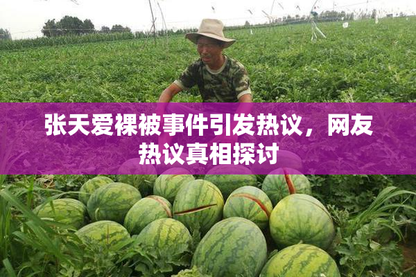 张天爱裸被事件引发热议，网友热议真相探讨