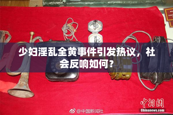 少妇淫乱全黄事件引发热议，社会反响如何？