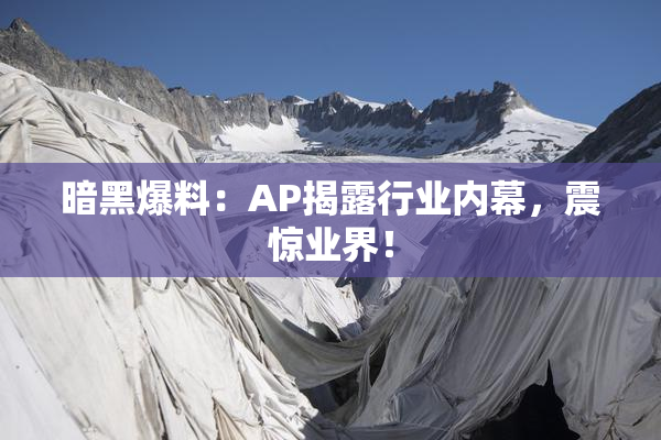 暗黑爆料：AP揭露行业内幕，震惊业界！