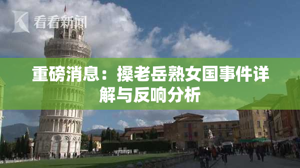重磅消息：搡老岳熟女国事件详解与反响分析