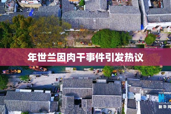 年世兰因肉干事件引发热议