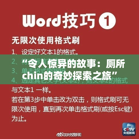 “令人惊异的故事：厕所chin的奇妙探索之旅”
