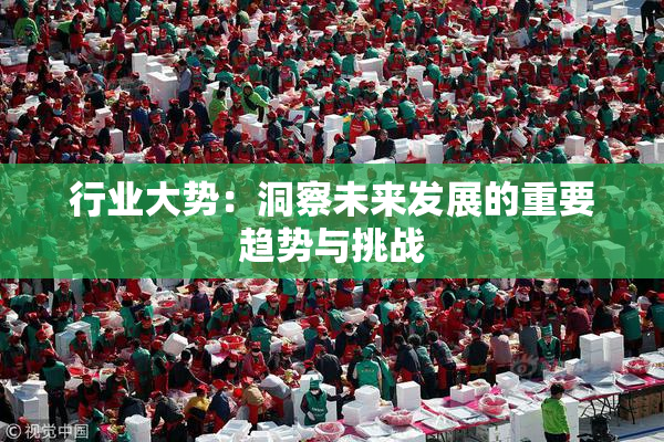 行业大势：洞察未来发展的重要趋势与挑战