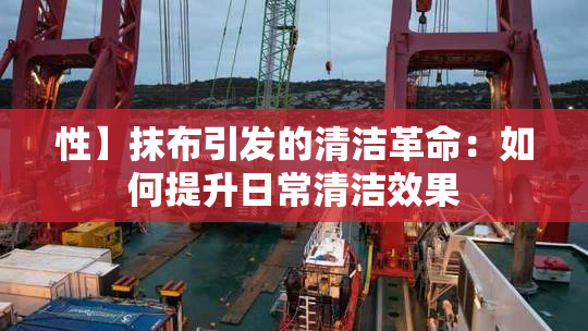 性】抹布引发的清洁革命：如何提升日常清洁效果