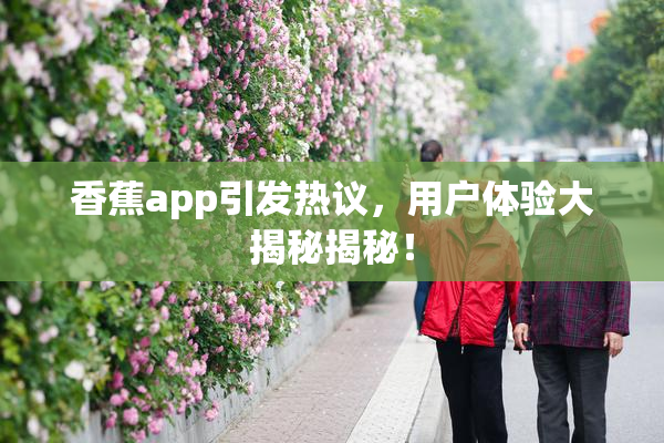 香蕉app引发热议，用户体验大揭秘揭秘！