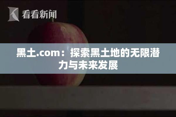 黑土.com：探索黑土地的无限潜力与未来发展
