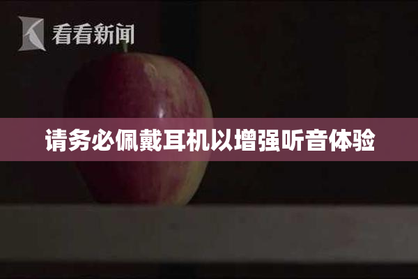 请务必佩戴耳机以增强听音体验