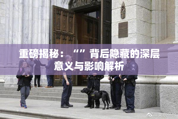 重磅揭秘：“”背后隐藏的深层意义与影响解析