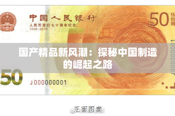 国产精品新风潮：探秘中国制造的崛起之路