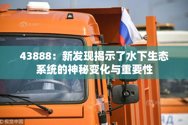 43888：新发现揭示了水下生态系统的神秘变化与重要性