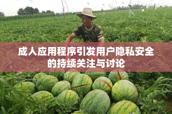 成人应用程序引发用户隐私安全的持续关注与讨论